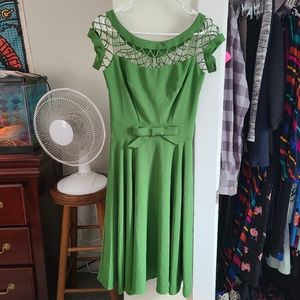 Tatyana Green Swing Dress